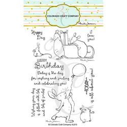 Colorado Craft Company Anita Jeram leimasinsetti Birthday Wishing