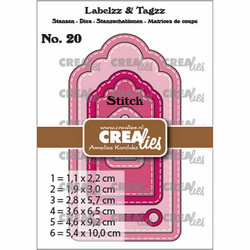 Crealies stanssisetti No. 20 With Stitchlines