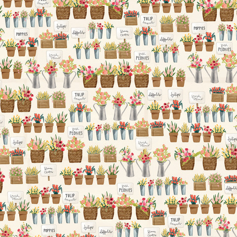 Carta Bella Flower Market skräppipaperi Market Shop