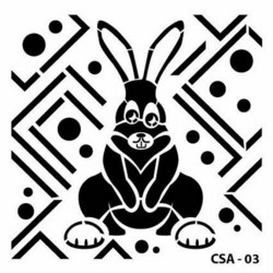 Cadence sapluuna Rabbit, 15 x 15 cm