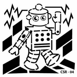 Cadence sapluuna Robot 4, 15 x 15 cm