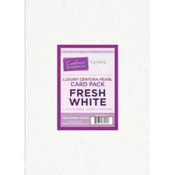 CenturaPearl helmiäiskartonki, sävy Fresh White, 40 kpl