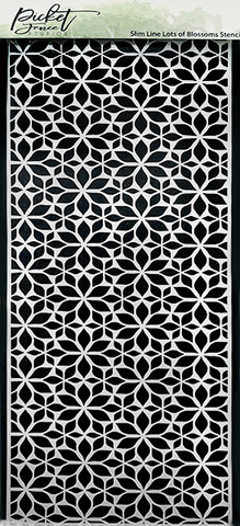 Picket Fence sapluuna Slimline Lots of Blossoms