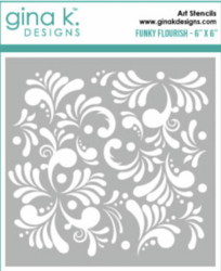 Gina K. Designs sapluuna Funky Flourish, 6