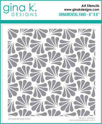 Gina K. Designs sapluuna Ornamental Fans, 6