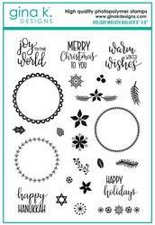Gina K. Designs leimasin Holiday Wreath Builder