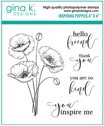 Gina K. Designs leimasin Inspiring Poppies