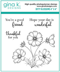 Gina K. Designs leimasin Bitty Blossoms