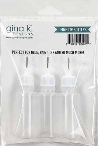 Gina K. Designs Fine Tip Bottles -pullot, 3 kpl