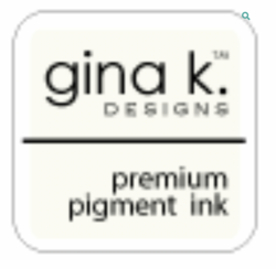 Gina K. Designs White Premium Pigment -mustetyyny, pieni