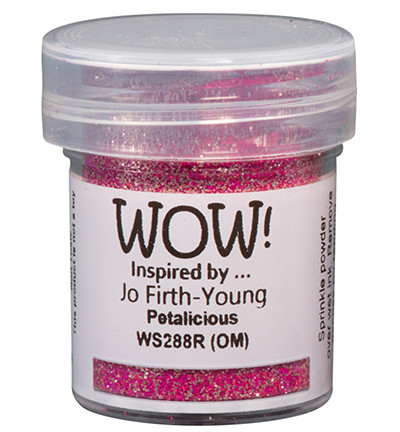 Wow! Embossing Glitters -kohojauhe, sävy Petalicious by Jo Firth-Young (R,OM)