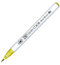 ZIG Clean Colors Real Brush -kynä, sävy smoky yellow