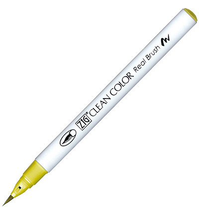 ZIG Clean Colors Real Brush -kynä, sävy smoky yellow