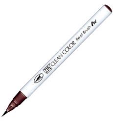 ZIG Clean Colors Real Brush -kynä, sävy bordeaux red