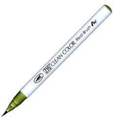 ZIG Clean Colors Real Brush -kynä, sävy smoky olive