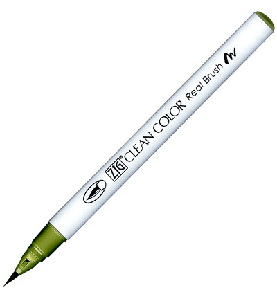 ZIG Clean Colors Real Brush -kynä, sävy smoky olive