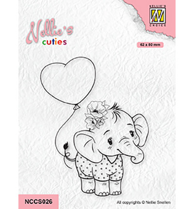 Nellie's Choice leimasin Elephant With Heart