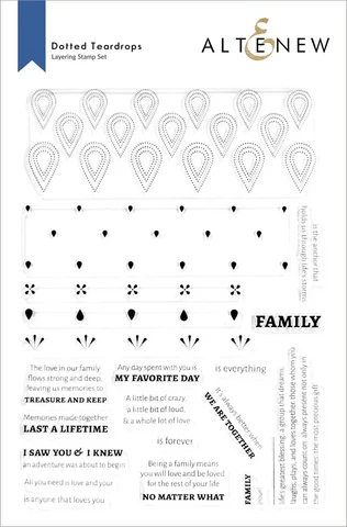 Altenew Dotted Teardrops -leimasinsetti