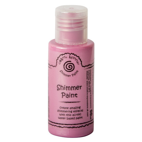 Cosmic Shimmer Shimmer Paint -maali, sävy Pink Blossom