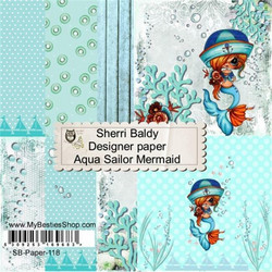 My Besties Sherri Baldy Aqua Sailor Mermaid -paperipakkaus, 6