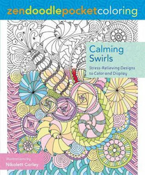 Zendoodle Pocket Coloring -värityskirja Calming Swirls