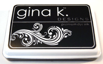 Gina K. Designs Premium Dye Ink -mustetyyny, Onyx Black