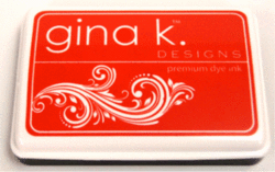 Gina K. Designs Premium Dye Ink -mustetyyny, Red Hot