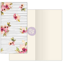 Prima Marketing Traveler's Journal -vihko Scribble Lines Floral