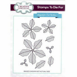 Creative Expressions Pinstripe Poinsettia -leimasin
