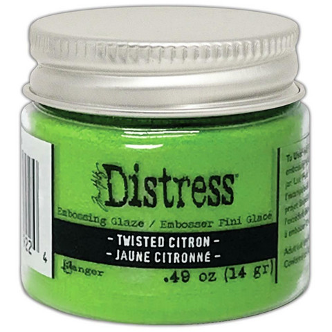 Tim Holtz Distress Embossing Glaze -jauhe, sävy Twisted Citron