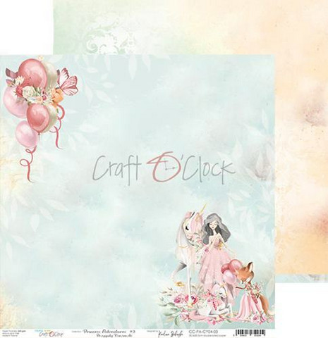 Craft O'clock skräppipaperi Creative Young, Princess Adventures 03