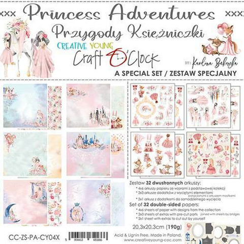 Craft O'clock paperipakkaus Creative Young, Princess Adventures Special, 8