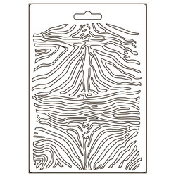 Stamperia Soft Mould -muotti Savana, Zebra Pattern, A5
