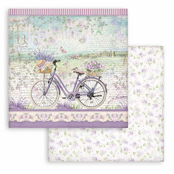 Stamperia Provence skräppipaperi Bicycle