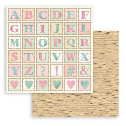 Stamperia Daydream skräppipaperi Alphabet