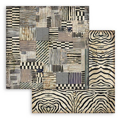 Stamperia Savana skräppipaperi Zebra