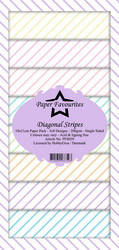 Paper Favourites Diagonal Stripes -paperipakkaus, Slim Line