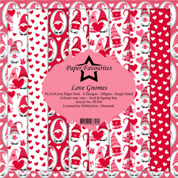 Paper Favourites Love Gnomes -paperipakkaus, 12