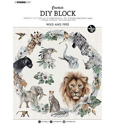 Studio Essentials DIY Block, Wild and Free