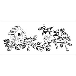Crafter's Workshop Slimline sapluuna Birdhouse Couple