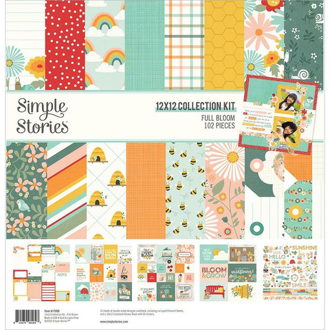 Simple Stories Full Bloom -paperipakkaus, 12