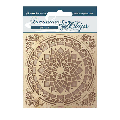 Stamperia Decorative Chips kuvioleike Gasa Cranada, Plate