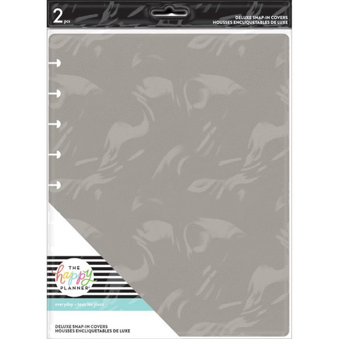 Mambi Happy Planner Deluxe Snap-In Cover -kannet, Smoke