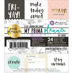 Prima Stay Curious Journaling Cards, 3.5