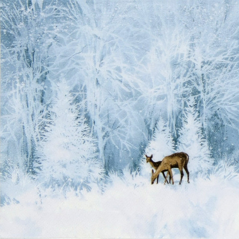 Servetti Soft Wood With Deer and Fawn, 20 kpl