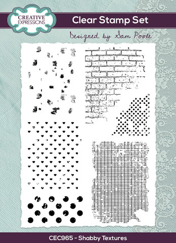 Creative Expressions Shabby Textures -leimasin