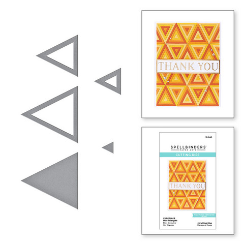 Spellbinders stanssisetti Color Block Mini Triangles