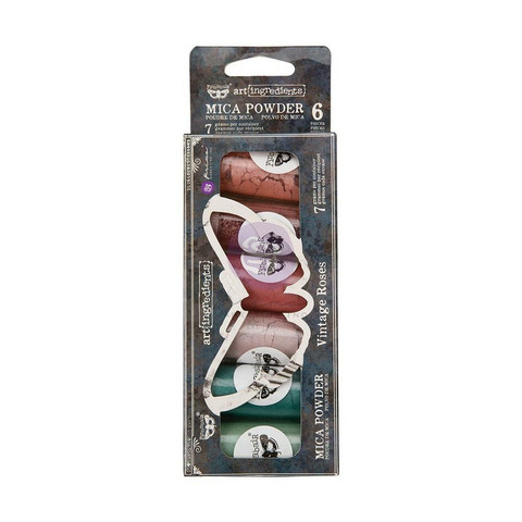 Finnabair Art Ingredients Mica -jauhesetti Vintage Roses