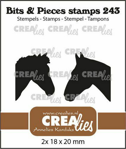 Crealies leimasinsetti Horse Heads Silhouettes Solid