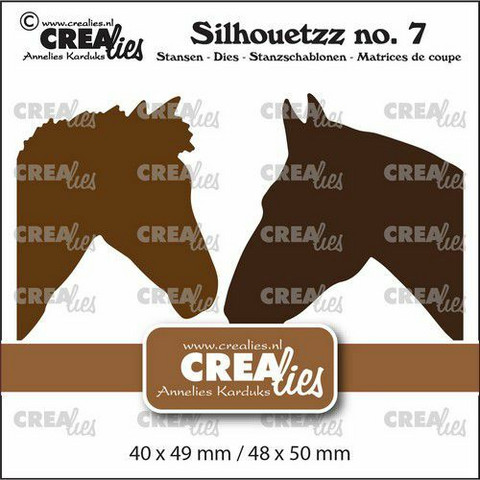 Crealies stanssisetti Horse Heads